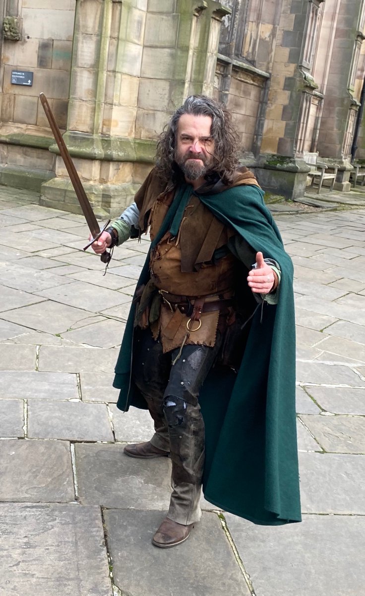 EzekialBone's tweet photo. Fight the good fight! Join #OfficialOutlaw as he rights wrongs &amp; puts culture on the streets of #Nottm 🏹 Join us 2pm Sat @CrossKeysNottm for tales, histreh &amp; outlaw wit on the streets &amp; in caves 🎯 Ends with fine ales @TriptoJerusalem 🍻  @VisitNotts @No1tingham @NottinghamTIC https://t.co/zg563Rtxjb
