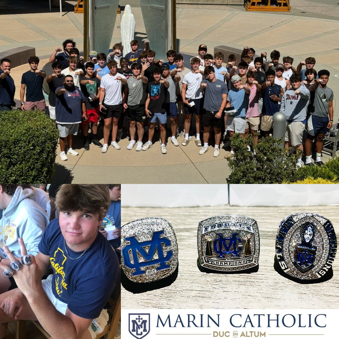 FootballMCCats's tweet photo. Blessing of the Rings ceremony. It has been an incredible 3 years for MC football. Praise God. Go Cats!!! https://t.co/ZCyQDSX85G