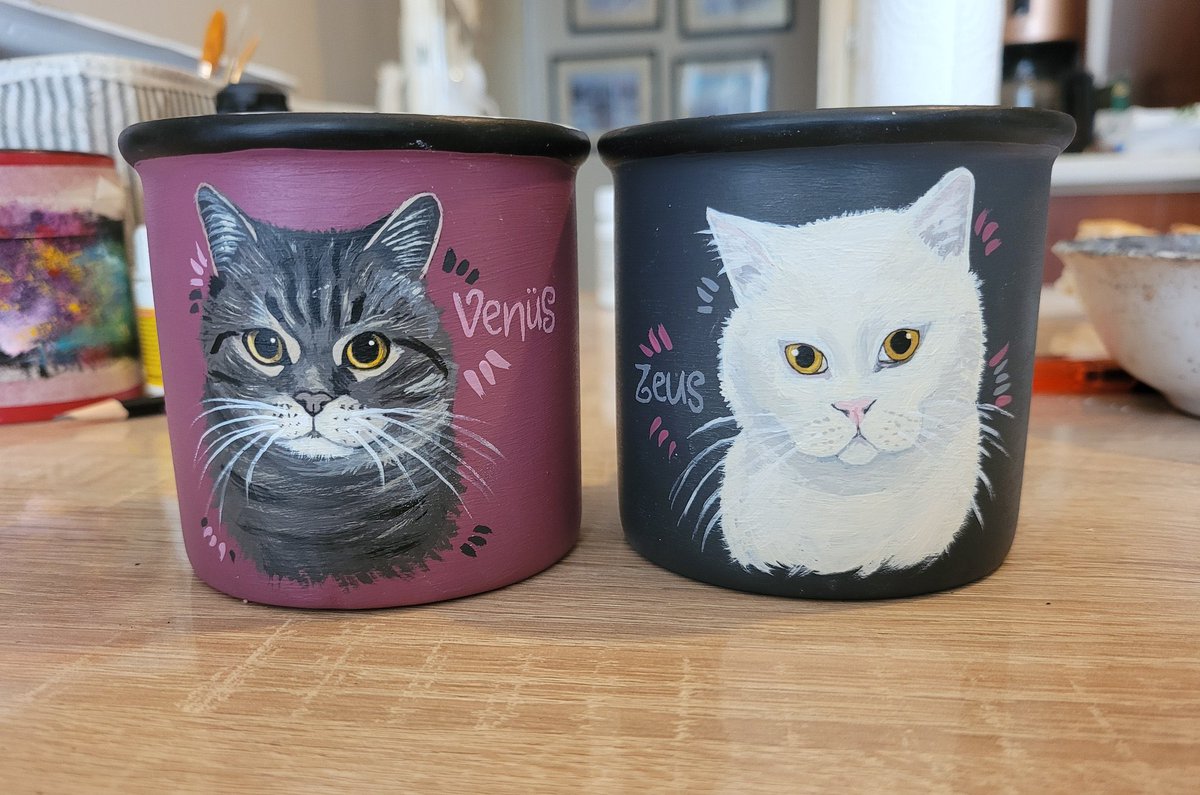 Bişi dicem <a href="/hhazalsahin/">Hazal</a> beni ve Zeus’u o kadar güzel çizmiş ki annem kıyıp bişey içemem bunlardan diyor 🥲 siparişe koşar mısınız hemen 🥹