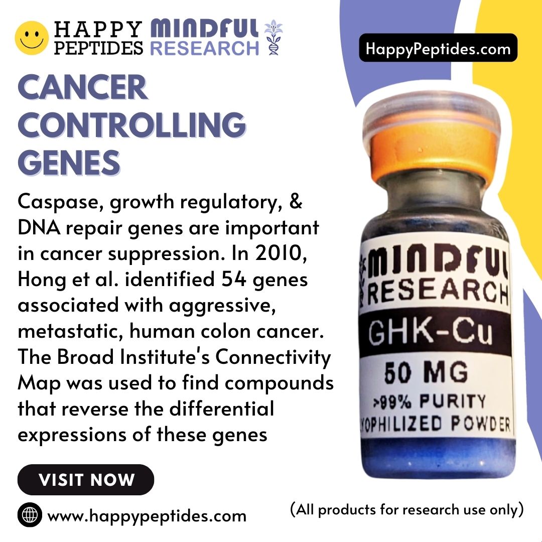 HappyPeptides's tweet photo. Cancer Controlling Genes Caspase, growth regulatory, & DNA repair genes play a crucial role in cancer suppression. In 2010, Hong et al. identified 54 genes linked to aggressive, metastatic human colon cancer.
π https://t.co/jbS9sH091n
.
.
.
#researchuseonly #retatrutide https://t.co/6gk0otiykp