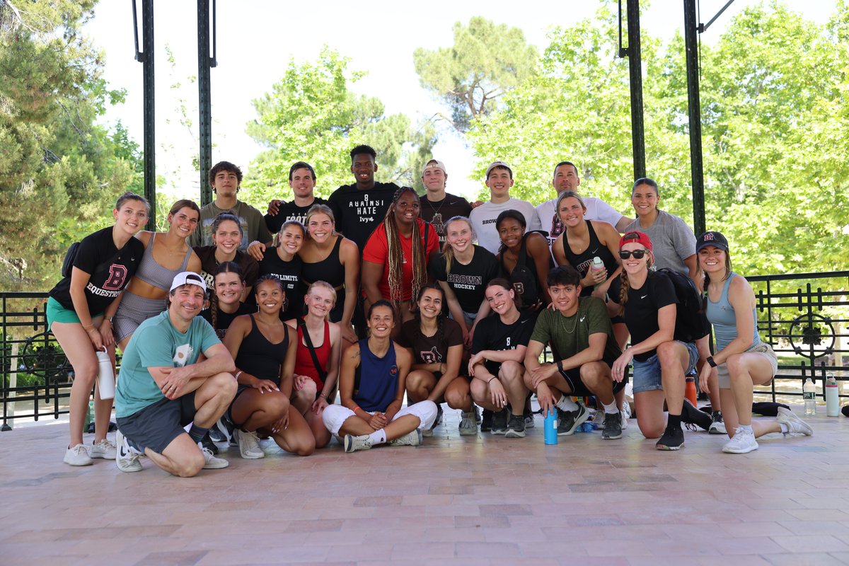 SeanHendricks34's tweet photo. Brown Student-Athlete Impact Tour 2024! 

We recently took 21 student-athletes to Portugal and Spain for 9 days and provided a first of its kind learning and personal growth experience focused on four key themes: leadership, performance, wellbeing, and teamwork! https://t.co/PnhhoHiOKd