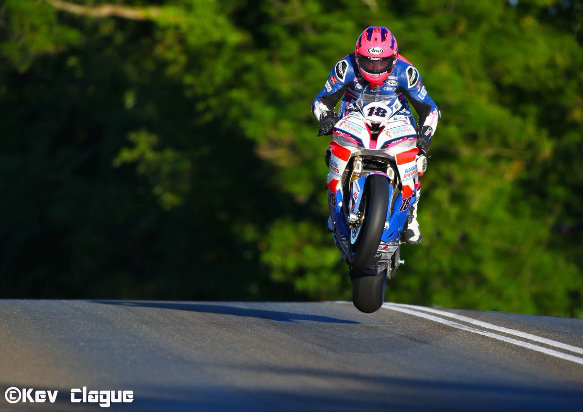 KevClague's tweet image. Davey Todd, TT practice 2019.