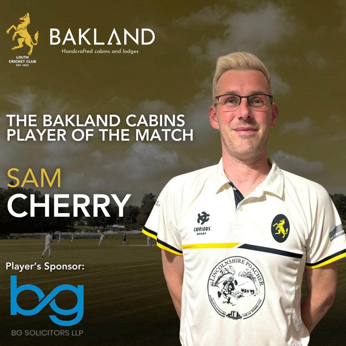 There was nothing to separate two amazing and pivotal performances in their cup win, so the Bakland Cabins Player of the Match Award goes to both Sam Cherry for his 65 not out and Izzy Fisher for her fantastic spell with the ball which saw her claim 3-19!