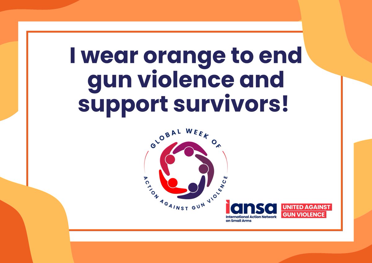 IANSAnetwork's tweet photo. Today is National Gun Violence Awareness Day! We #WearOrange today to honor the memory of those who have lost their lives to gun violence, support of victims and survivors of domestic violence, and call for a future free of gun violence. #EndGunViolence #GWoA2024 https://t.co/ZWYA5pWnQA