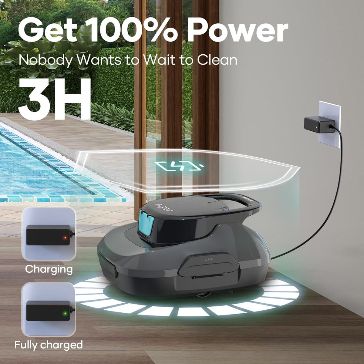 yungemma18's tweet image. Ditch the pool net! The AIPER Cordless Robotic Vacuum cleans your pool floor for up to 90 minutes, all without a pesky cord. 
buy now at: amzn.to/3yR8QdG

#poolcare 
#roboticcleaner 
#AIPER
#amazon