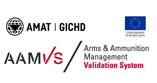 theAMATeam's tweet photo. This week in Accra, we held the #AAMVS Pilot Review Workshop with representatives from Ghana and Liberia. We discussed and reviewed the results of the newly piloted self-assessment tool for export control and capacity building in arms and ammunition management. #IATG #MOSAIC https://t.co/teScYfRFV8