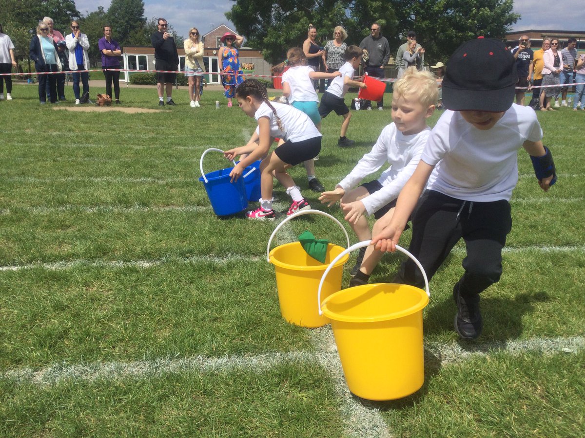 Afternoon fun at Sports Day for the younger ones. #participation