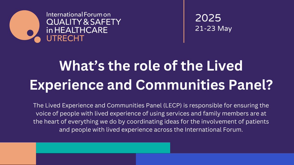 Quality Forum (@qualityforum) on Twitter photo 🌟 Make a difference at #Quality2025 in #Utrecht! 
Apply to join our Lived Experience & Communities Panel and ensure the voice of people with lived experience remains central to our work.
Applications close 13 June.
👉 bit.ly/3x9mf06
 #PatientExperience #PatientVoice 🌟 Make a difference at #Quality2025 in #Utrecht! 
Apply to join our Lived Experience & Communities Panel and ensure the voice of people with lived experience remains central to our work.
Applications close 13 June.
👉 bit.ly/3x9mf06
 #PatientExperience #PatientVoice