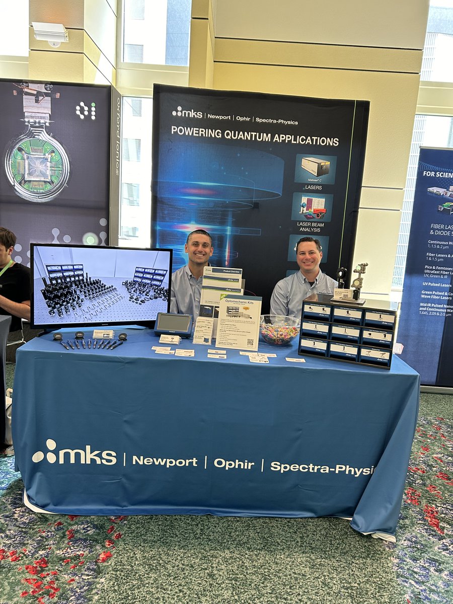 SpectraPhysics's tweet photo. Thanks to everyone who visited us at #DAMOP in Fort Worth, Texas! It was great to share our quantum technology. See you next year! More info: https://t.co/jEnGIRH4of #Quantum #QuantumComputing https://t.co/mfBfItSoDT