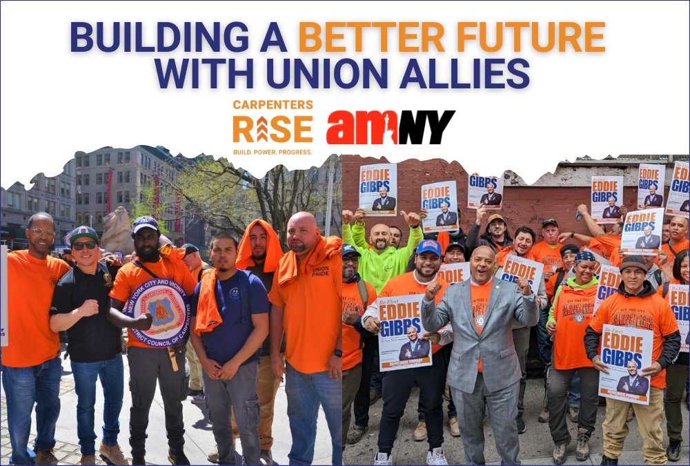 As union carpenters, we build strong foundations for our communities and livelihoods. This election season, we’ve endorsed a slate of 69 candidates. Unite with us to champion these values on June 25 and Nov 5! 

More on page 47 in <a href="/amNewYork/">amNewYork™</a>! #UnionStrong

bit.ly/452z0WT