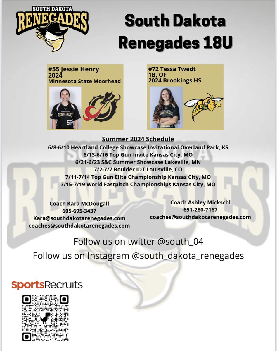 2024 SD Renegade Roster