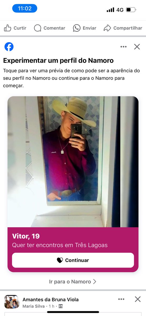 eu_vituu05's tweet photo. Como assim o Facebook tentando me arrumar namorada??? https://t.co/8nNE6GCi16