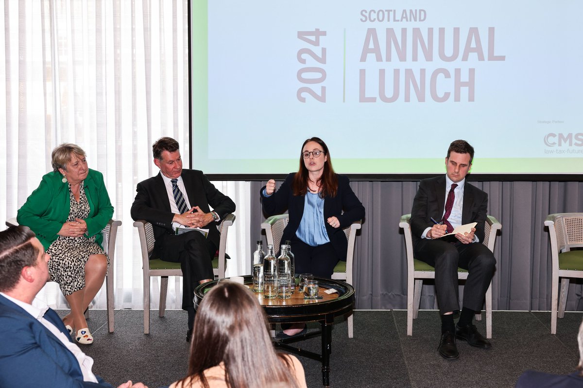 Great to welcome #ScotBusiness leaders, politicians &amp; other stakeholders from across Scotland attending today’s #CBIScotBizLunch24 <a href="/KimptonCS/">Kimpton Charlotte Square</a>  Edinburgh, an event supported by our strategic sponsor <a href="/CMS_law/">CMS UK</a>.

@PresidentCBI. (1/1)
