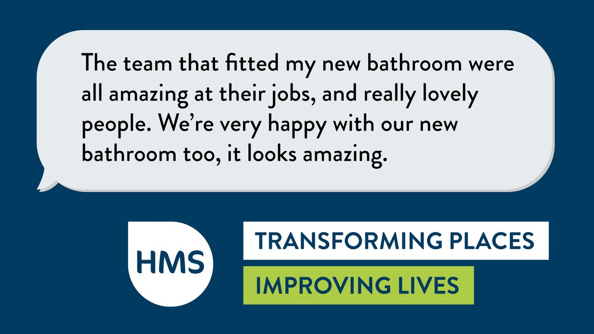 When we’re installing a new bathroom in someone's home, we know they’re going to be there for years to come. That’s why it's vital that #TeamHMS go above and beyond to make sure our customers are happy 🤗