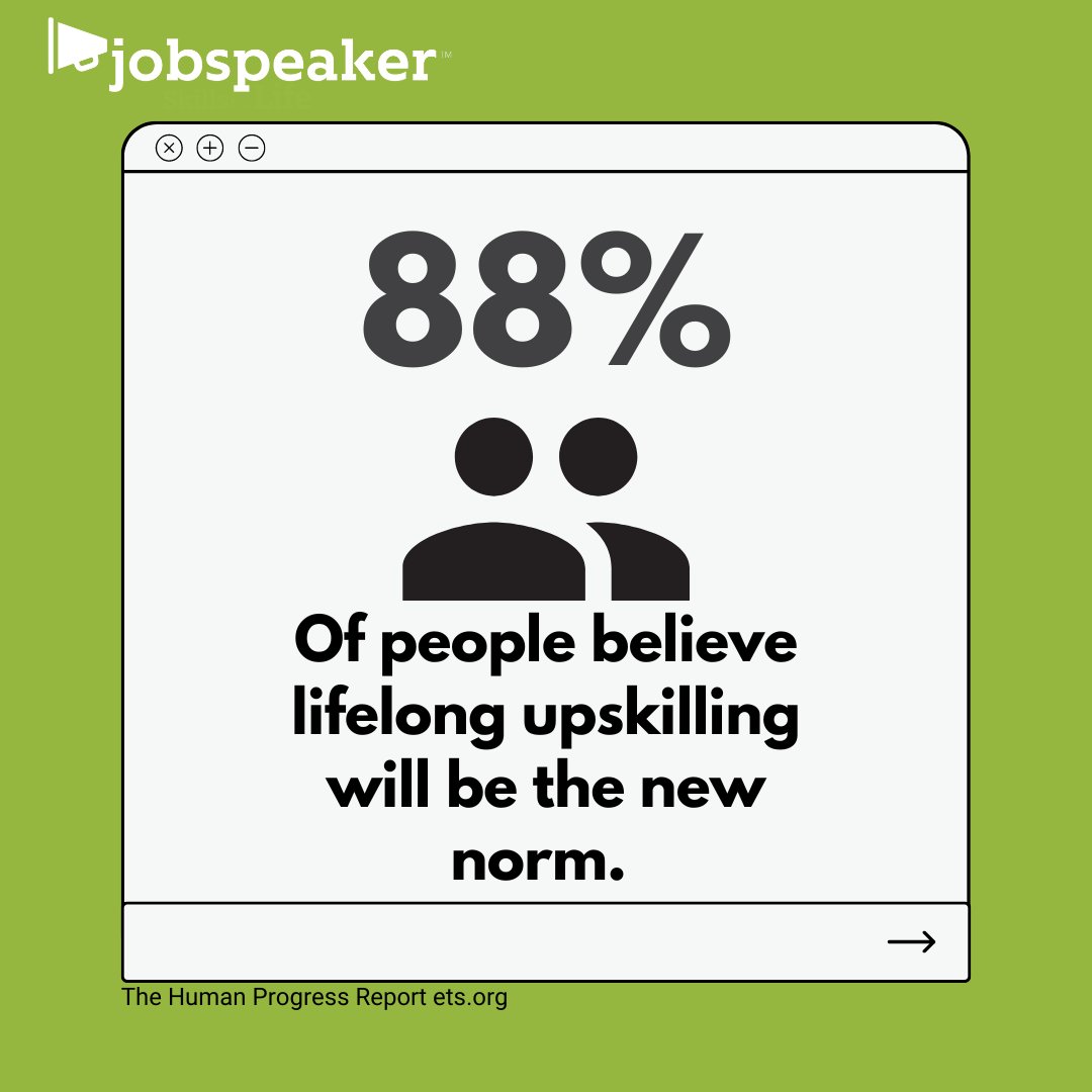 What do you think?  Is #lifelonglearning in your future?  #thefutureofwork #workforcedevelopment