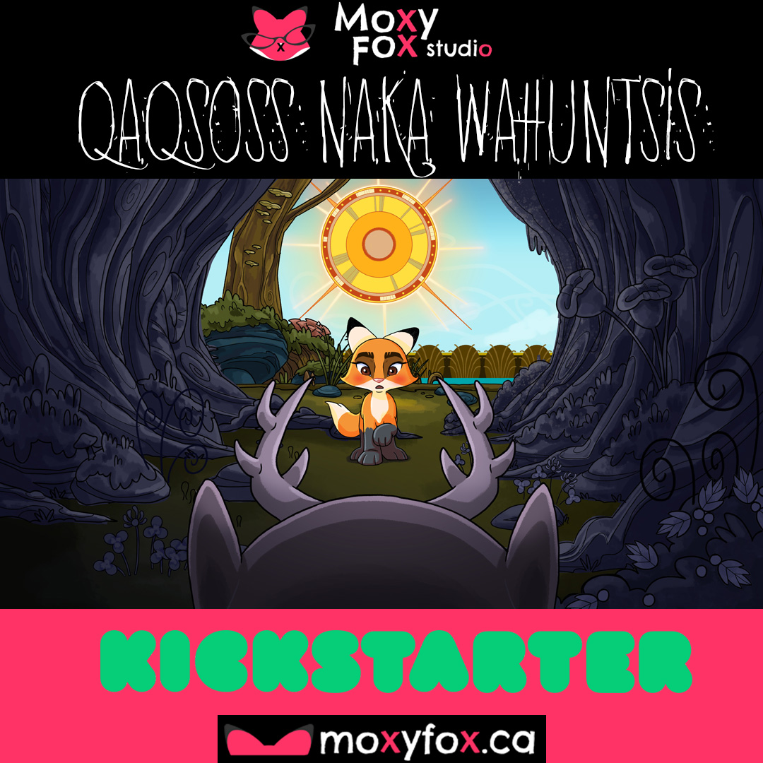 MoxyFoxStudio's tweet photo. Back us on KICKSTARTER &amp; help the first animated feature film in Wolastoqey! Great rewards order download/DVD, 3D character, posters, zoom w/director AND MORE!
https://t.co/oxVWYCVmcC
 #kickstarter #featurefilm #indigenous #language #wolastoqey #firstnations #ilovefilms https://t.co/f6foBrV1jv
