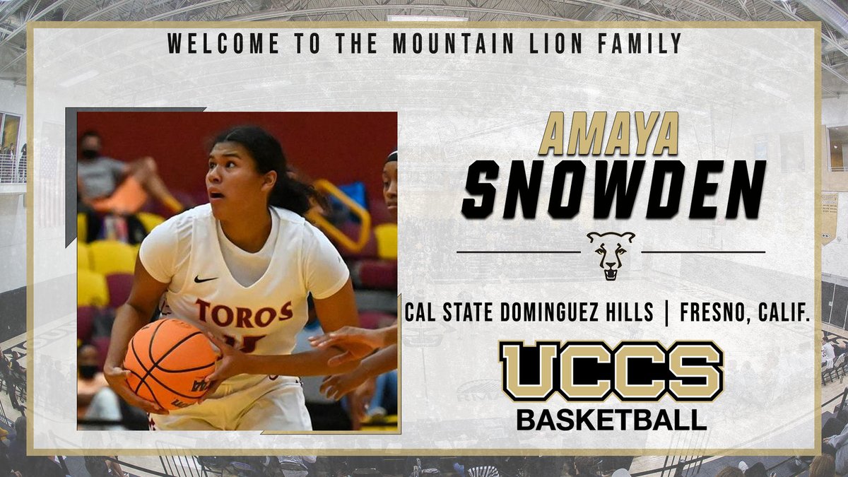 UCCS Athletics (@gomountainlions) on Twitter photo Welcome to the <a href="/UCCSWBB/">UCCS Women’s Basketball</a> Mountain Lion Family, Amaya!
Amaya Snowden (Fresno, Calif. / Roosevelt High School / Cal State Dominguez Hills)
#GoMountainLions
brnw.ch/21wKy3V Welcome to the <a href="/UCCSWBB/">UCCS Women’s Basketball</a> Mountain Lion Family, Amaya!
Amaya Snowden (Fresno, Calif. / Roosevelt High School / Cal State Dominguez Hills)
#GoMountainLions
brnw.ch/21wKy3V