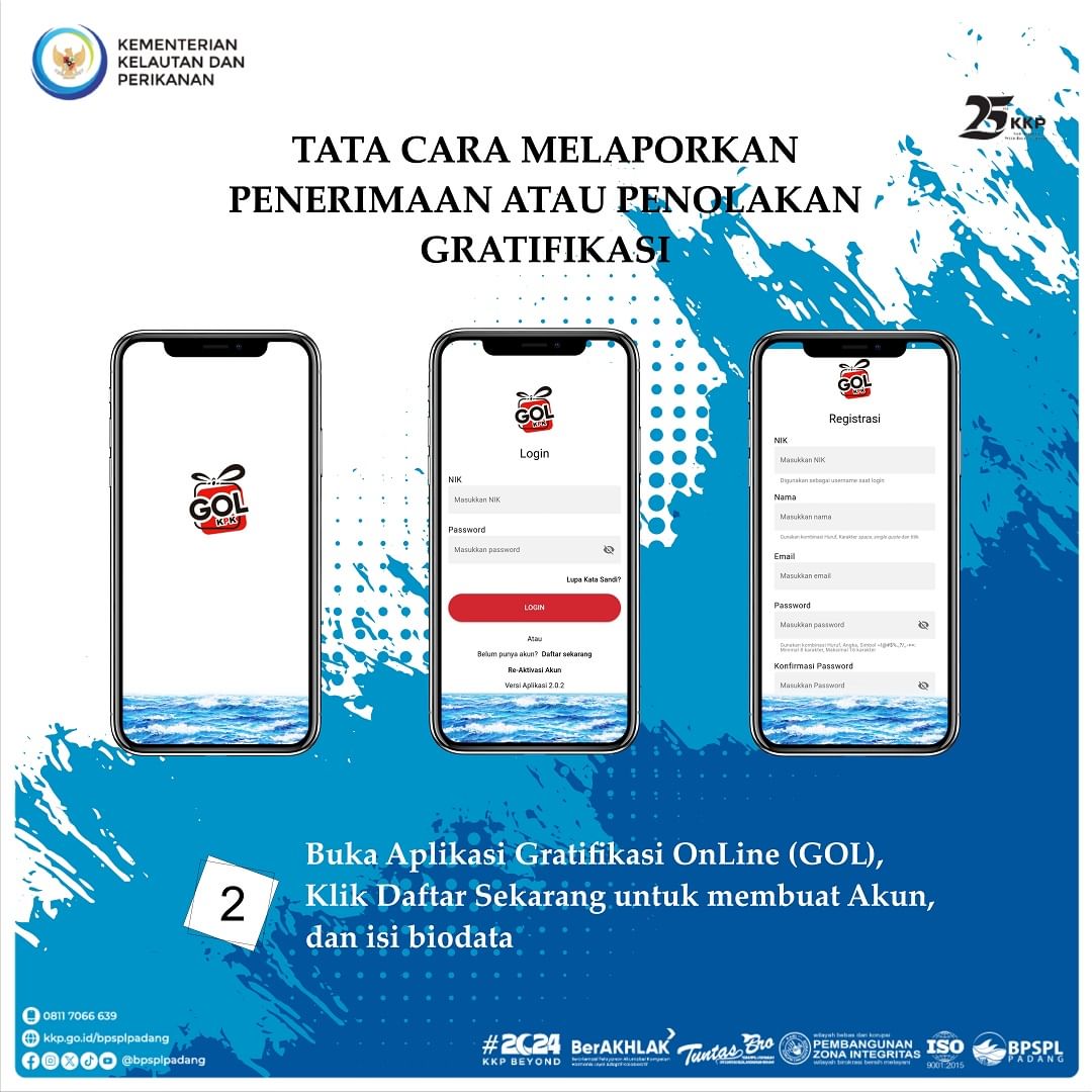 BPRLPadang's tweet photo. #BPSPLPadang berkomitmen mengawal ekologi laut untuk pembangunan di Pesisir dan Pulau - Pulau Kecil tanpa korupsi, tanpa gratifikasi &amp;  menghindari benturan kepentingan, serta tuntas dan inovatif menghadapi tantangan zaman.

#25TahunKKP #SailBeyondWithBlueEconomy #2024KKPBeyond https://t.co/hnlQJwCyFi