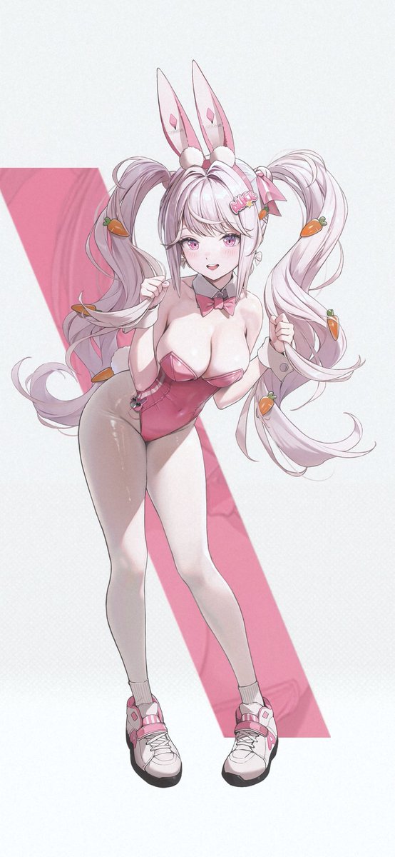 アリス:ワンダーランドバニーを作業しました。 スタンディングとスキルカットシーンを担当しました。 ありがとうございます～ #NIKKE #ニケ