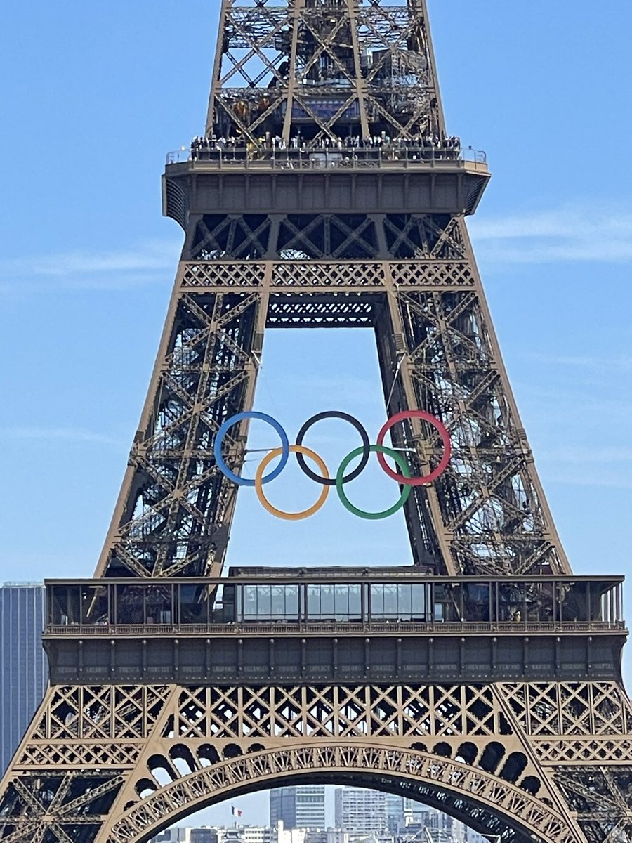 gretchenmalalad's tweet photo. Are you ready for the Olympics? I am! π Olympic rings are now mounted on the Eiffel Tower. 49 days to go! We have 15 Filipino athletes competing. Laban Pilipinas!!! #paris #Olympics #ParisOlympics #Pilipinas #PilipinasLaban https://t.co/HbOJOFCcD2