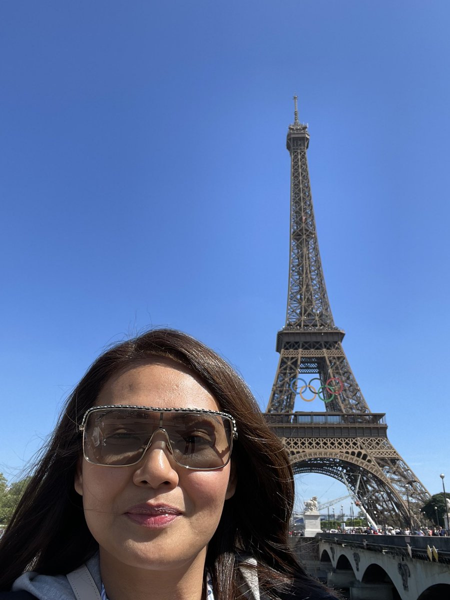 gretchenmalalad's tweet photo. Are you ready for the Olympics? I am! π Olympic rings are now mounted on the Eiffel Tower. 49 days to go! We have 15 Filipino athletes competing. Laban Pilipinas!!! #paris #Olympics #ParisOlympics #Pilipinas #PilipinasLaban https://t.co/HbOJOFCcD2