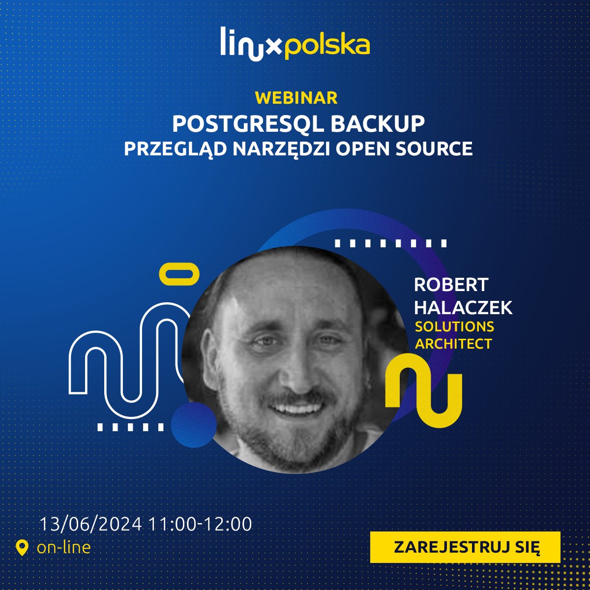 linuxpolska's tweet photo. Już 13.06 na bezpłatnym webinarze opowiemy o narzędziach #opensource do tworzenia kopii zapasowych #PostgreSQL.💡Zarejestruj się, aby poznać techniki i strategie zabezpieczania danych stosowane przez najlepszych specjalistów w branży ➡️https://t.co/Mm75S0Nmc7. https://t.co/k5CW15XsJd