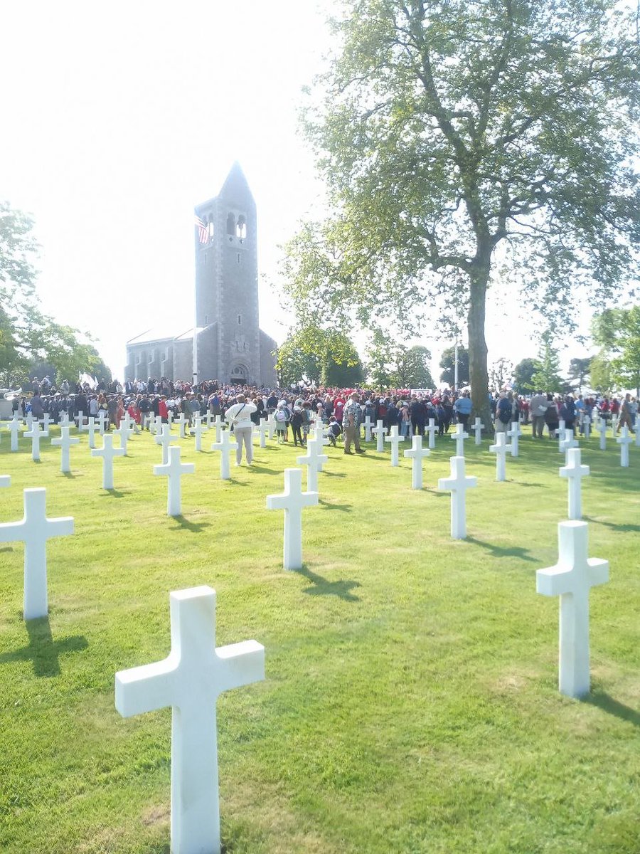 AetherCzar's tweet photo. In Normandy to support my daughter and the Jacksonville State Marching Southerners who were invited to play at the American Cemetery in Brittany on the 80th anniversary of D-Day. The Southerners and nearly a dozen other groups came at their own expense to honor the fallen. https://t.co/mvFRLbLNfs