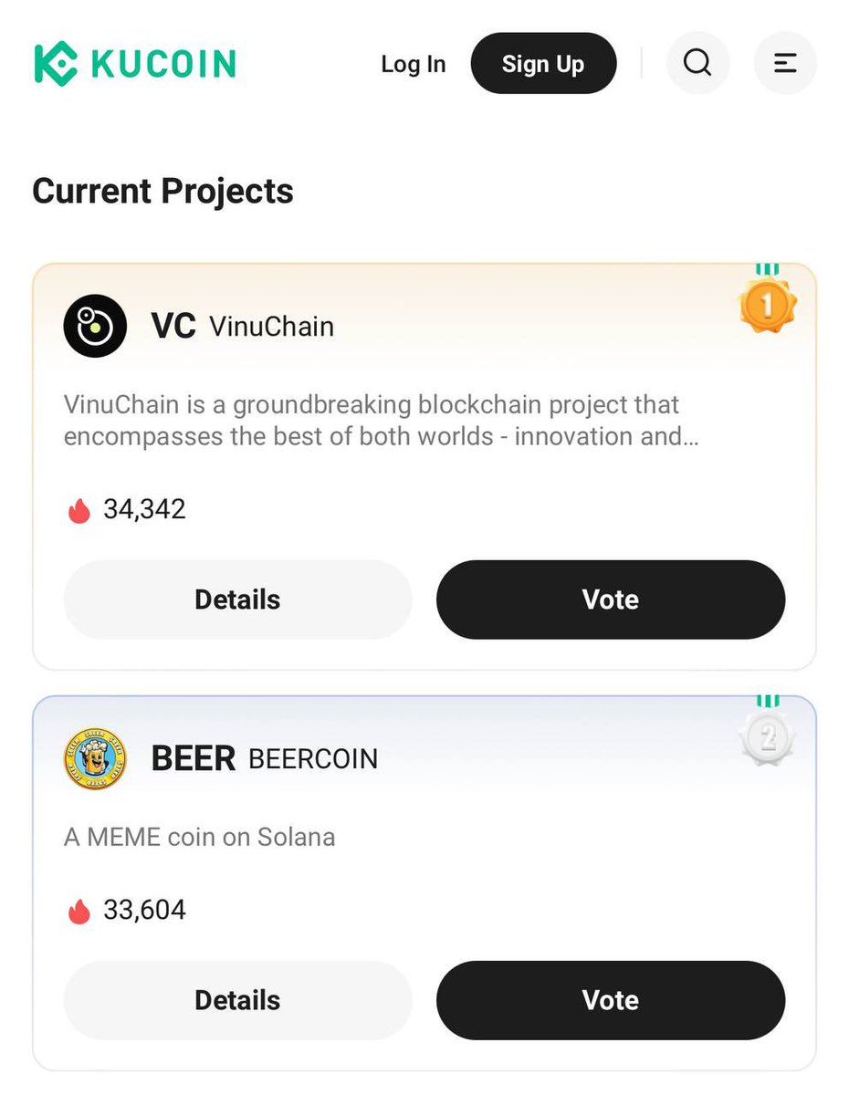 TOP-2 NOW 📈

$BEER is just one step away from being listed on <a href="/kucoincom/">KuCoin</a> 💚

CAST YOUR VOTE NOW 💎👇

kucoin.com/gemvote?rcode=…