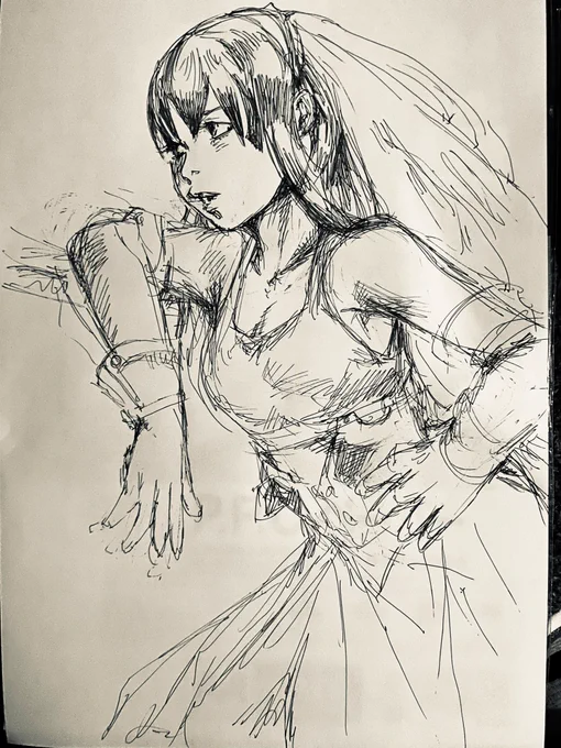 少し描きました。

夜勤の夜食休憩時に。
夜食は食べないので。

今回も時間無くて雑です😭

#イラスト #illustration #rkgk 
