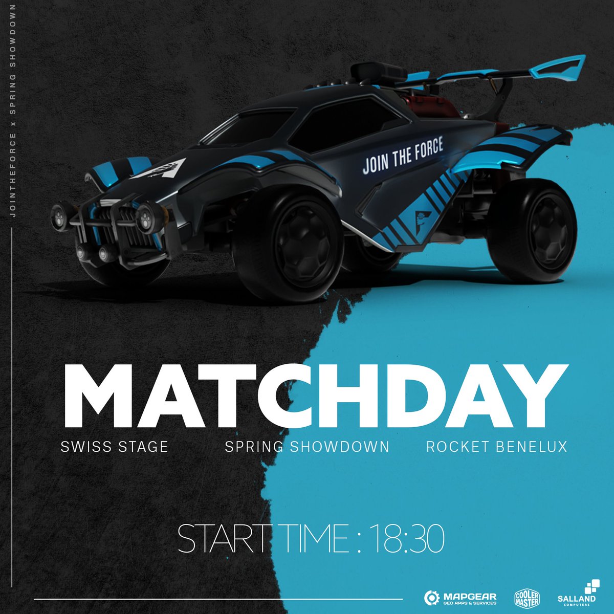 Join The Force (@jtfgaming) on Twitter photo We are back!😉
And competing in the Spring Showdown, Rocket League tournament organized by <a href="/RocketBenelux/">Rocket Benelux</a>.
Our first match against Here Boom Demo starts at 18:30.
Watch it live on twitch.tv/rocketbenelux. We are back!😉
And competing in the Spring Showdown, Rocket League tournament organized by <a href="/RocketBenelux/">Rocket Benelux</a>.
Our first match against Here Boom Demo starts at 18:30.
Watch it live on twitch.tv/rocketbenelux.