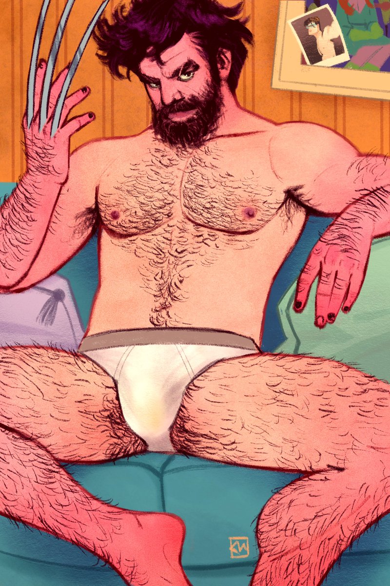 kevinwada's tweet photo. Made this Wolverine for my Patreon in 2021. The more interesting version can be found there :). Wolverine said BI RIGHTS.
#wolverine #logan #xmen #comics #marvel #cyclops #jeangrey #procreate #digital #illustration #gay #pinup #gaypinup #pride #bipride https://t.co/LUj2G0PFre