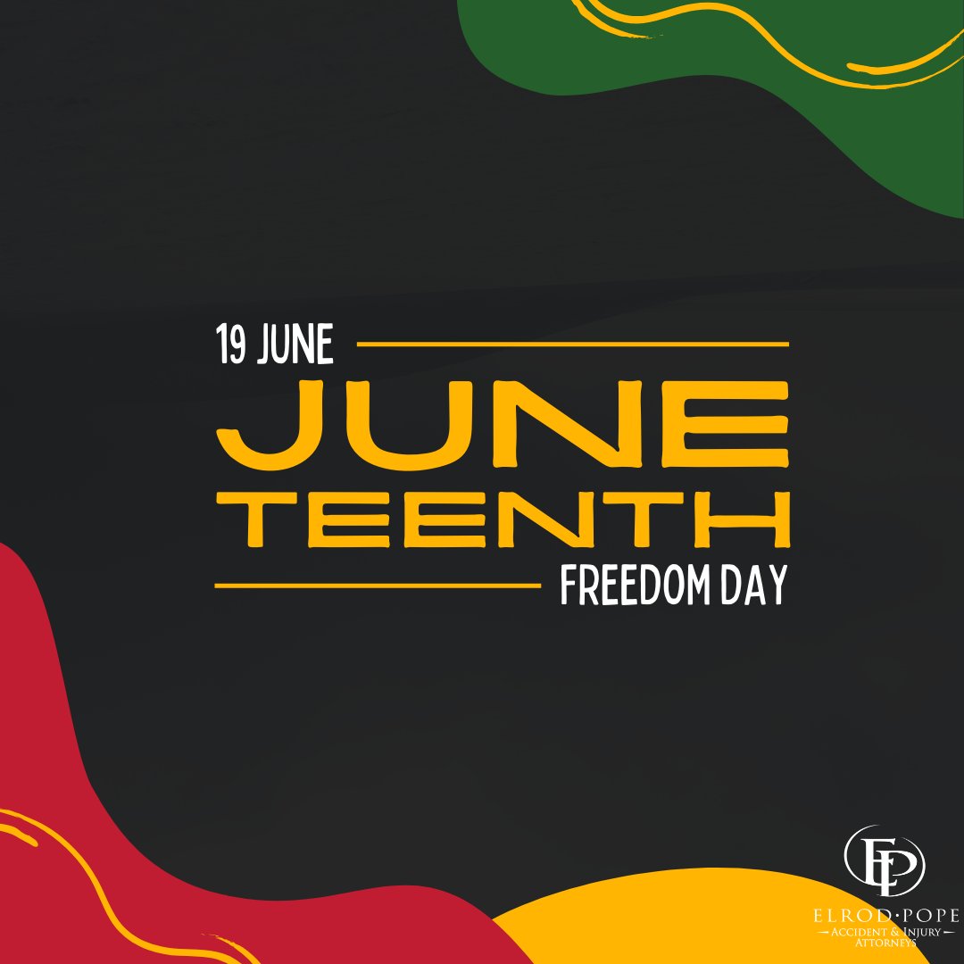 ElrodPope's tweet image. Today, Juneteenth, we honor the day in 1865 when the last enslaved African Americans in Texas learned of their freedom.
Today reminds us of the resilience and strength of the African American community and encourages us to work towards a more just and equitable society for all.