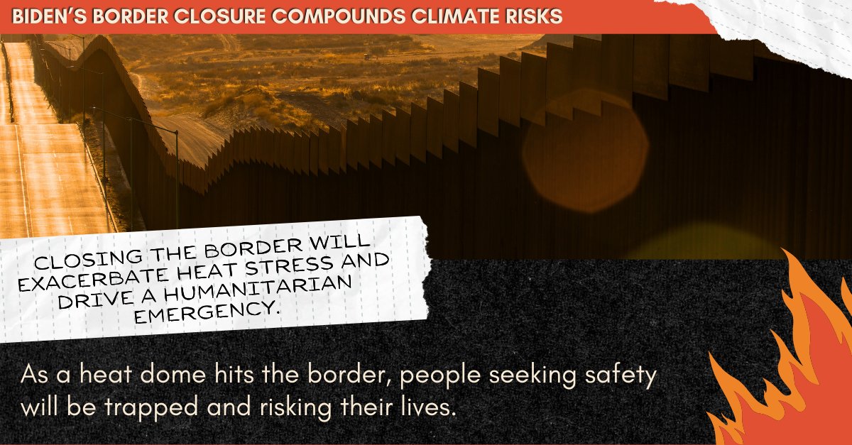 jaymonteverde0's tweet photo. I used to work directly on immigrant justice and it will always be one of the issues closest to me, family, and friends. Biden's EO is a terrible step for both immigrants and for climate. And for the country. https://t.co/g6xR831Cge