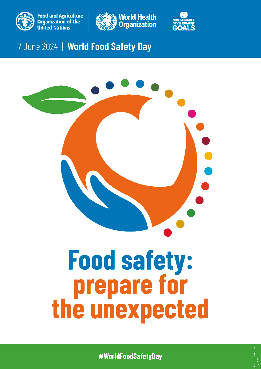 ABBS_NSB's tweet photo. On 7 June, join @WHO, @FAO and @FAOWHOCodex to mark #WorldFoodSafetyDay: Food safety is everyone’s business . https://t.co/5M988SILWs