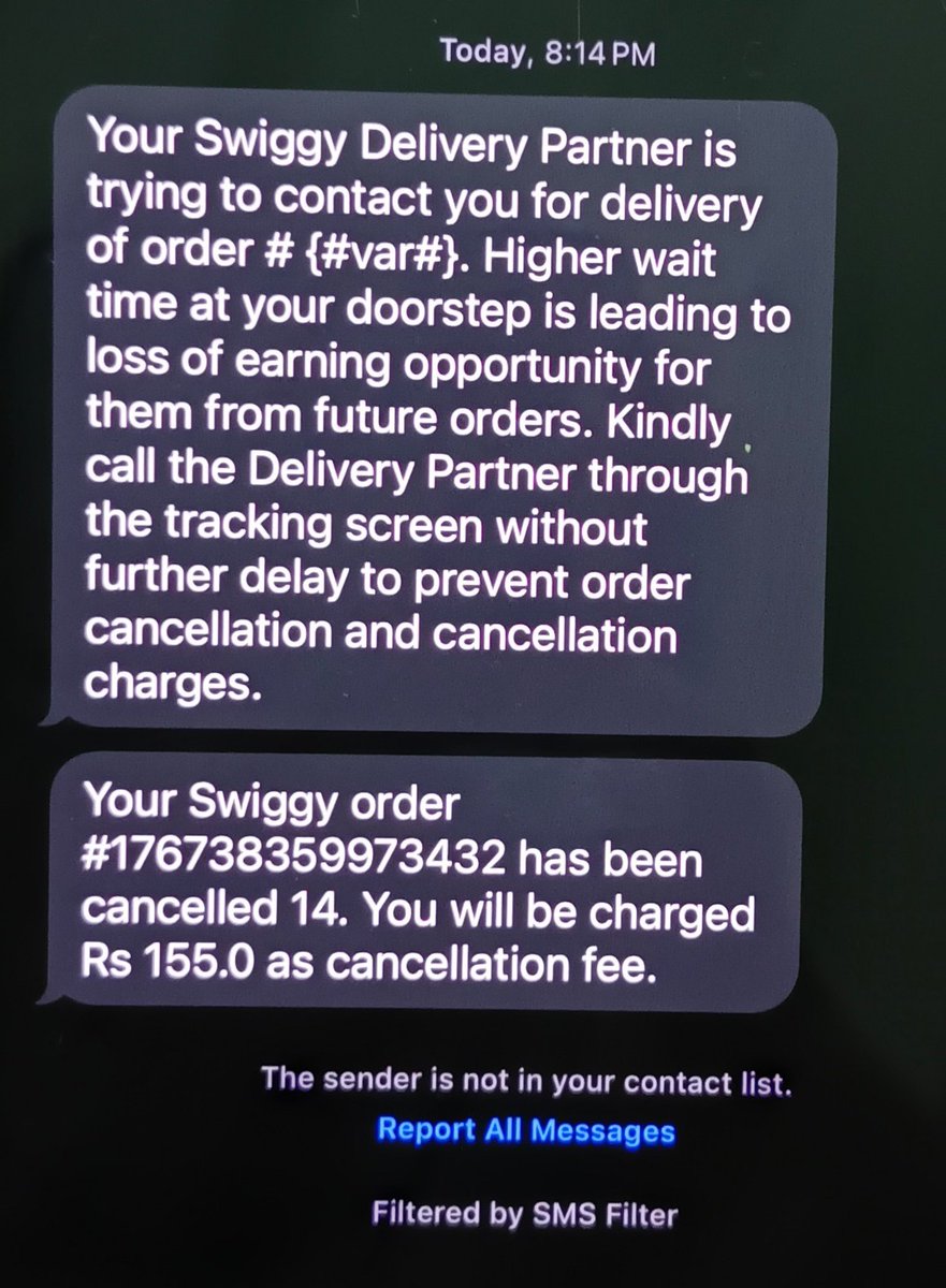 AMahapatro's tweet photo. What a fraud company is this, not delivering on time and also taking the consumer's money. I request everyone not to use this Fraud app and want swiggy to take strict towards the delivery partner and refund my money with damages. https://t.co/rwWthhQhC0