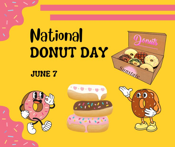 SunstateCarrier's tweet photo. Happy National Donut Day!

Donut forget to treat yourself today!
#NationalDonutDay #SunstateCarriers #TruckersLife #cdllife https://t.co/oIuNLqshkU