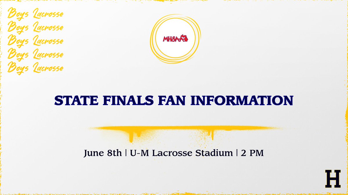 The <a href="/HartlandBoysLax/">Hartland Lacrosse</a> team plays in the state championship game tomorrow at the U of M Lacrosse Stadium. Go to the boys lacrosse section on the MHSAA website to pre-purchase tickets through GoFan. Please click on the following link for fan information: mhsaa.com/sites/default/…