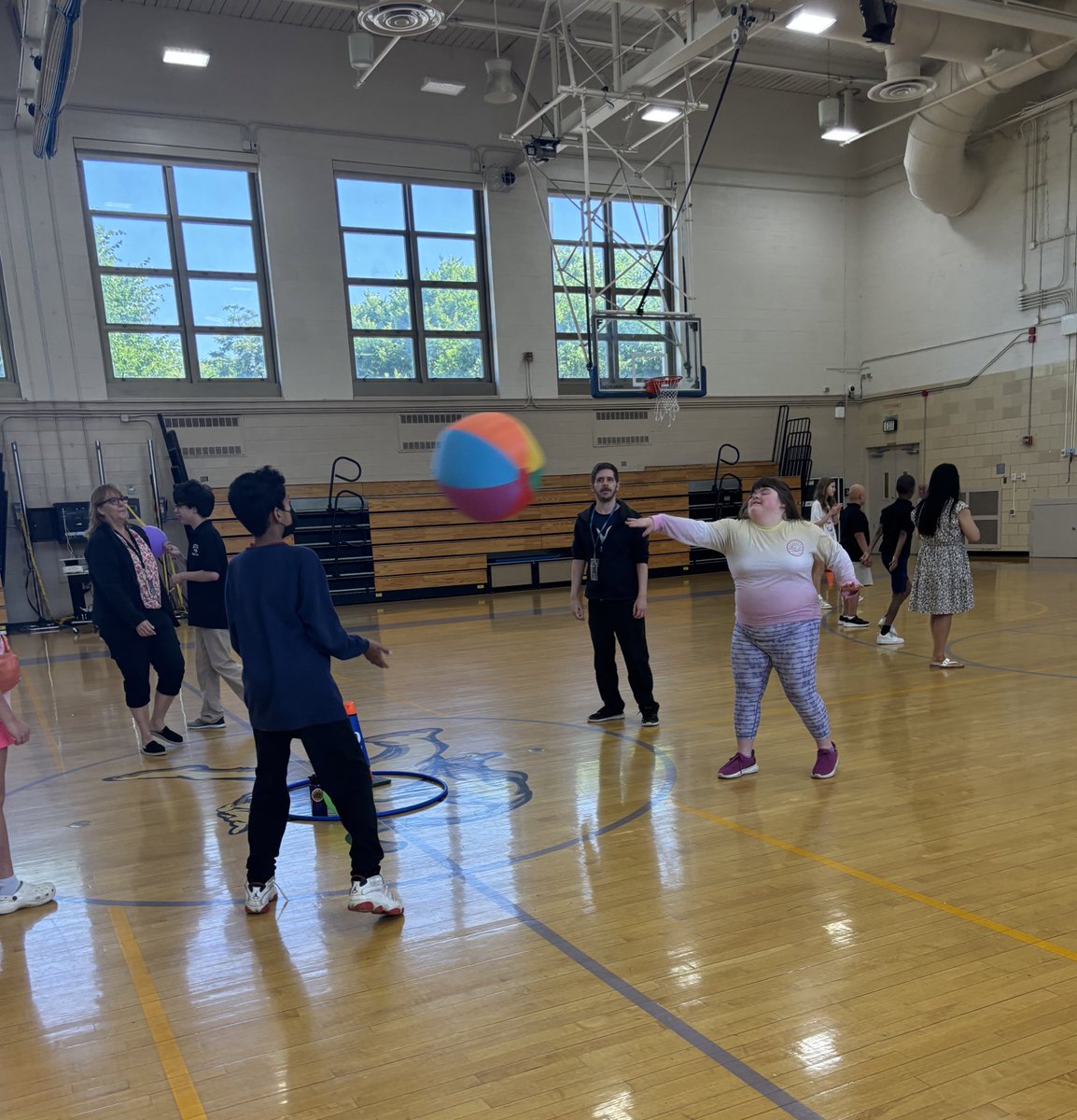 We missed our county-wide Unified Field Day so we made one ourselves! We extended our offer and had over 25 peer buddies from 6th grade join us.