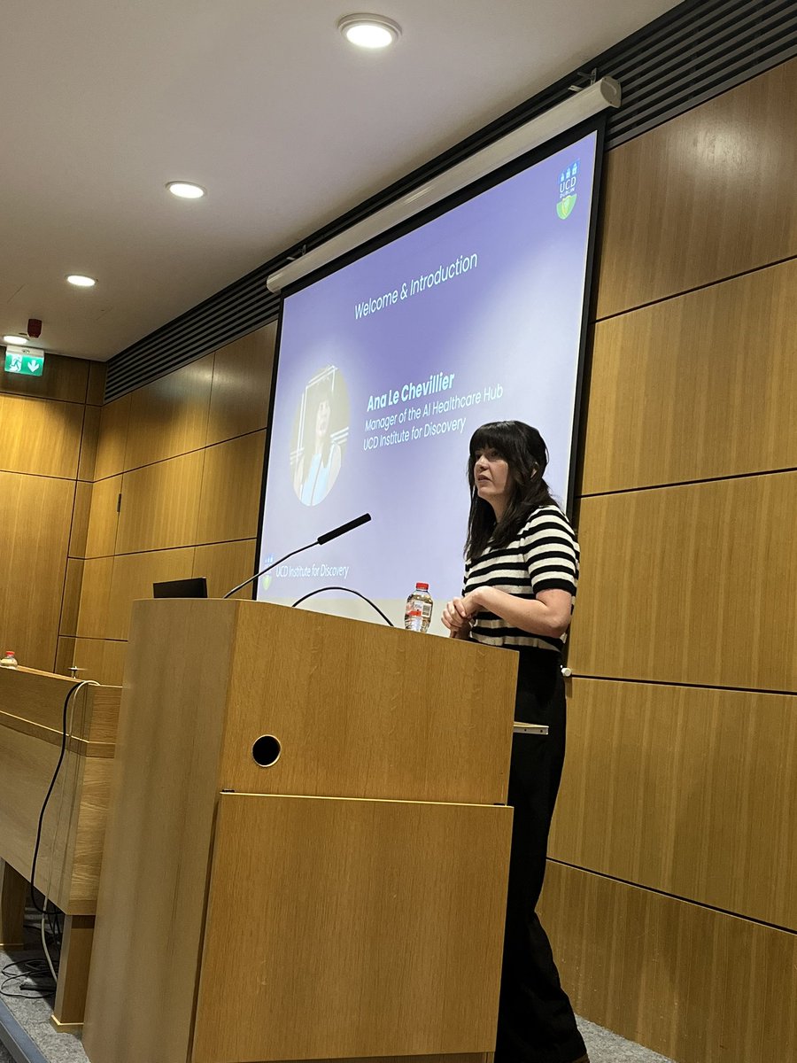 All-Island Cancer Research Institute (AICRI) (@alcriproject) on Twitter photo <a href="/AnaChevillier/">Ana Le Chevillier</a> from <a href="/UCDDiscovery/">UCD Discovery</a> opens the session 3 which will focus on the application of Artificial Intelligence to cancer research! She also informed the audience on the UCD AI Healthcare Hub enabling researchers to integrate AI in their work!
#CancerResearchSymposium <a href="/AnaChevillier/">Ana Le Chevillier</a> from <a href="/UCDDiscovery/">UCD Discovery</a> opens the session 3 which will focus on the application of Artificial Intelligence to cancer research! She also informed the audience on the UCD AI Healthcare Hub enabling researchers to integrate AI in their work!
#CancerResearchSymposium