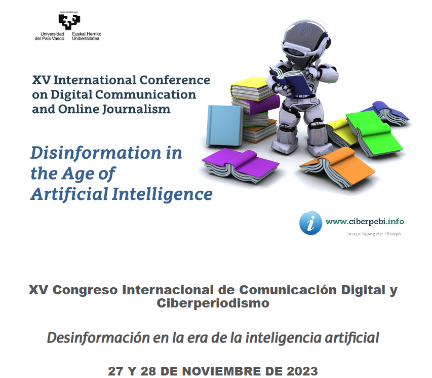 Uno de los congresos más importantes del mundo sobre periodismo digital es el CIBERPEBI y se celebra el 27 y 28 de Noviembre en Bilbao. Todos los detalles, incluyendo las fecha clave para enviar propuestas de comunicaciones en el sitio web del CIBERPEBI > 
ehu.eus/es/web/ciberpe…