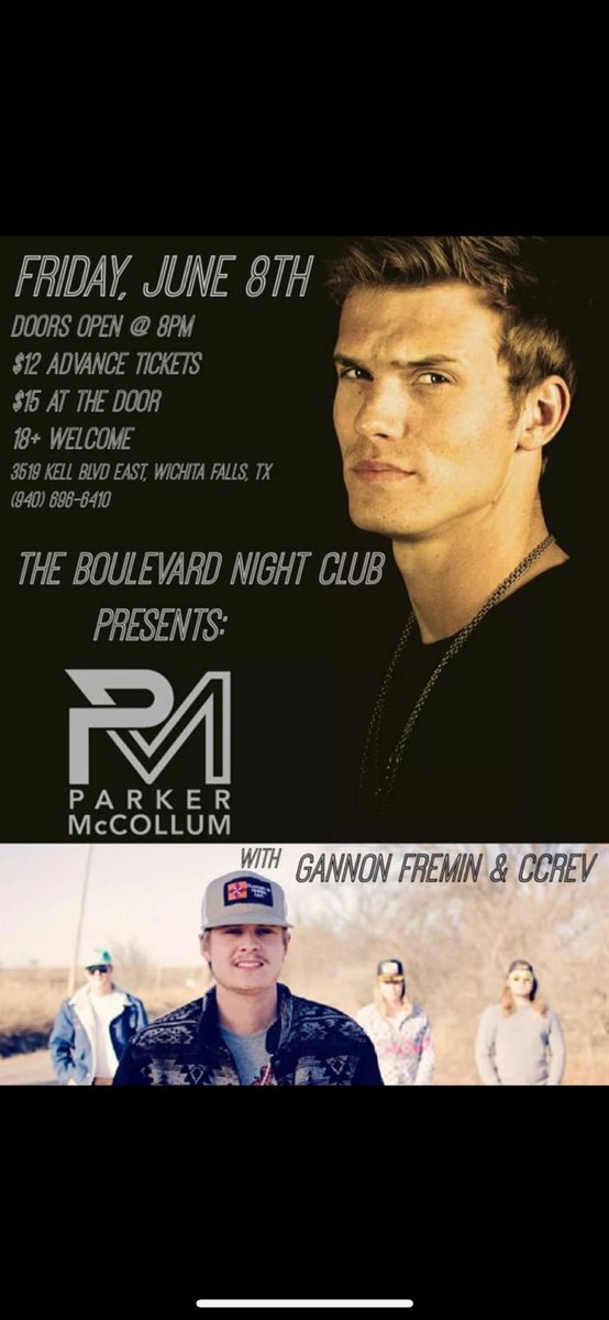 Gannon Fremin (@fremingannon) on Twitter photo 6 years ago I was with <a href="/ParkerMcCollum/">Parker McCollum</a> . Tonight, we’re with Treaty Oak in Iowa. Same band, same dudes, same rock n roll show. Pull up. 6 years ago I was with <a href="/ParkerMcCollum/">Parker McCollum</a> . Tonight, we’re with Treaty Oak in Iowa. Same band, same dudes, same rock n roll show. Pull up.
