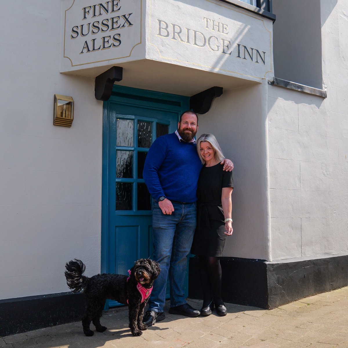 Harveys1790's tweet photo. Exciting Newhaven News! 🎉 

Welcome Lee, Mel, and Dotty🐶 as the tenants of The Bridge Inn. Lee already manages two fantastic Harvey's pubs, The Dorset and The Dinkum, so it's in capable hands! 

Follow The Bridge Inn on Facebook for updates on the grand opening! 🍻 https://t.co/OnQh7mdrNt
