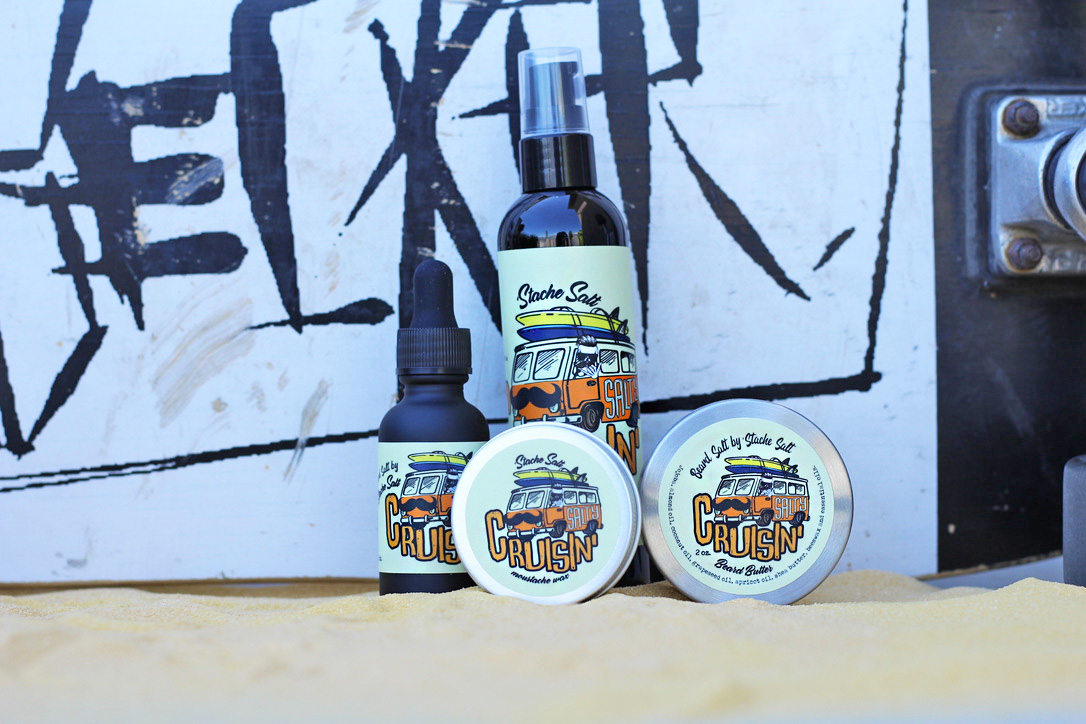 stachesalt's tweet photo. NEW! Summer Blends are here! 
Cruisin' &amp; the Return of Beaches N Hose. 
Grab yours here: https://t.co/NMhnMjN8bk

#mustache #stachesalt #moustache #beards https://t.co/gXVJ2vl5Tk