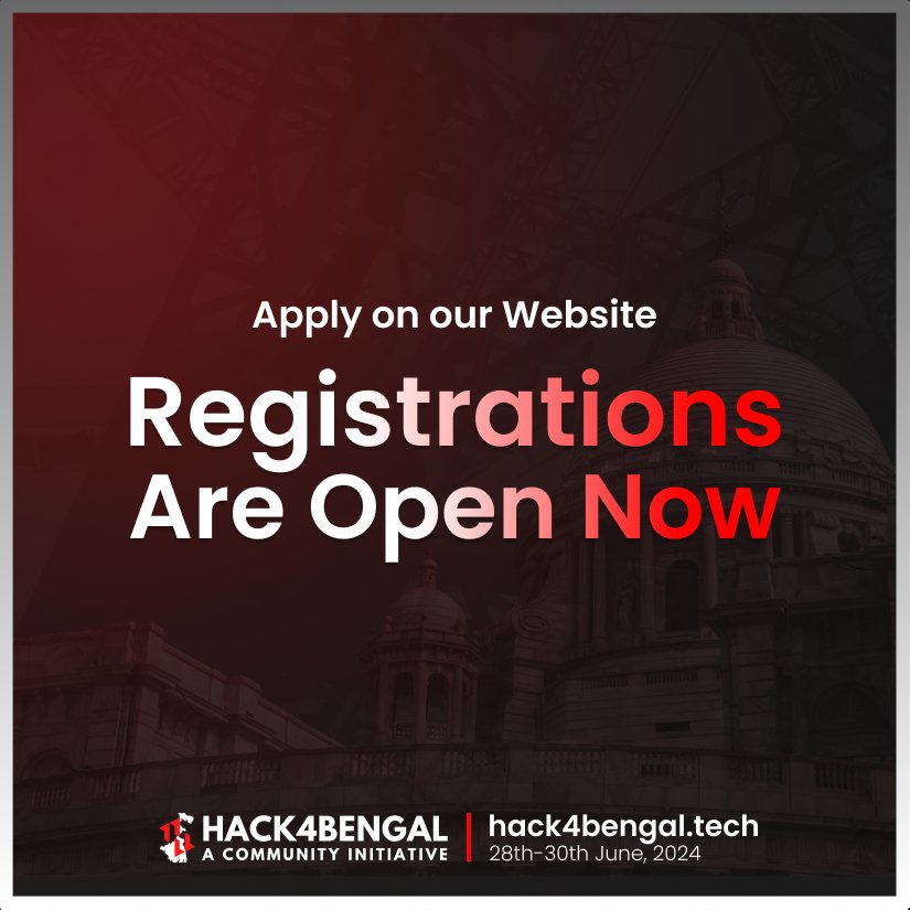 Guys kuch shorr sunai de raha ha ?🤔👀
H4b,<a href="/hack4bengal/">Hack4Bengal</a>,hackathon 👀
Agar sunai de raha ha toh kuch bara hone wala ha agar kuch bara hone wala ha tob apko isme hona chahiye 🤓
Jaldi se register karlo :lu.ma/0nruupo3?tk=je…
Hack4Bengal 3.0 
#h4b #hack4bengal3.0
#community