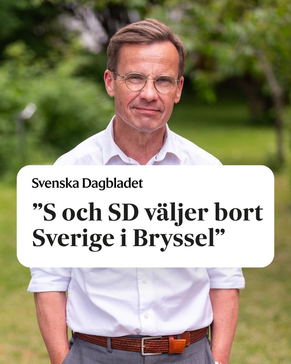 Sverige är ett för litet land för att ha råd att vara splittrade. Vi måste kunna samarbeta för Sveriges bästa.

En röst på Moderaterna på söndag är en röst på att få saker gjorda. Vi sätter Sveriges intressen främst 🇸🇪🧵