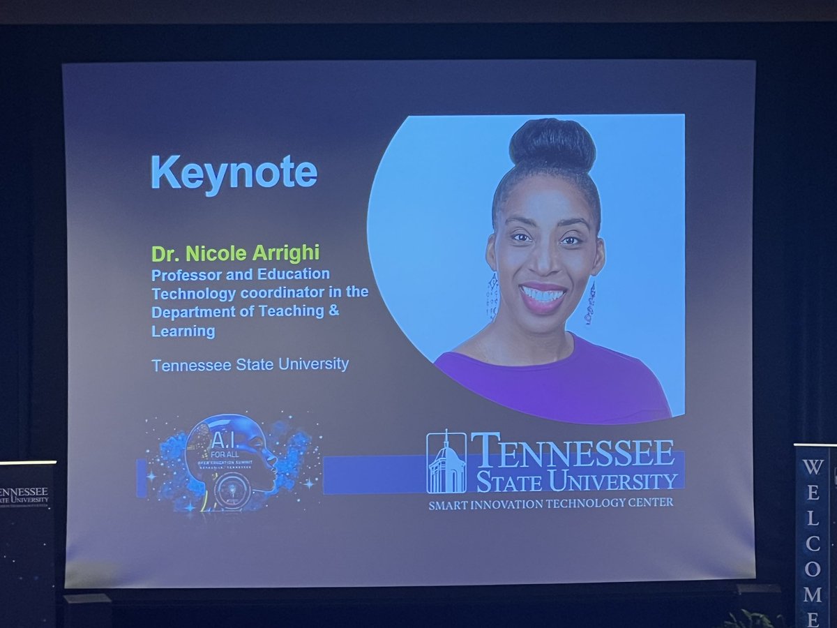 DrNKArrighi's tweet photo. Absolutely honored to share my A.I. C2 Spectrum at the #AIforAll @tsusmartcenter 📱 Let Your expertise shine! #NeverObsolete #EdDiva 🍎 https://t.co/QW03SnOnA8
