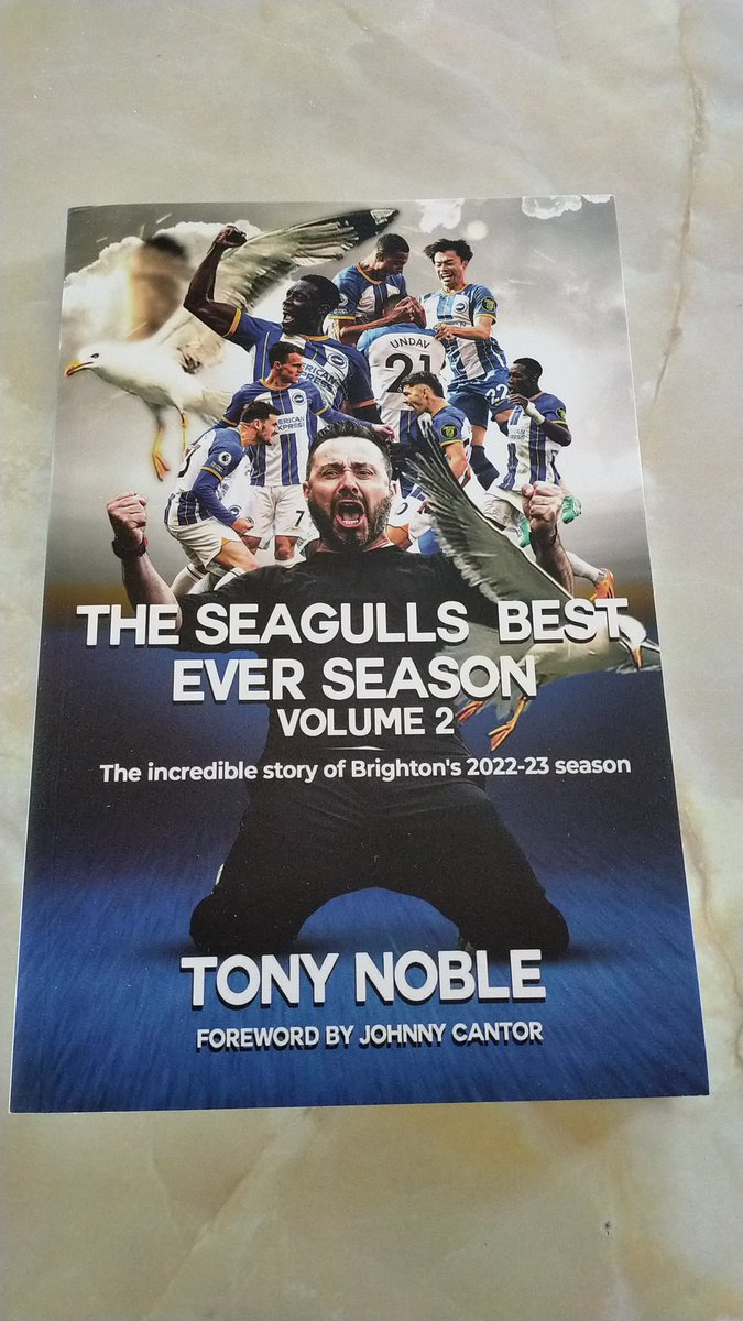 ZoeMiller73's tweet photo. @SeagullTravNews thank you for my book. Will look forward to sitting in the garden, in the sunshine 🤞, and reading. #bhafc https://t.co/Q1Wrh2ZeRU