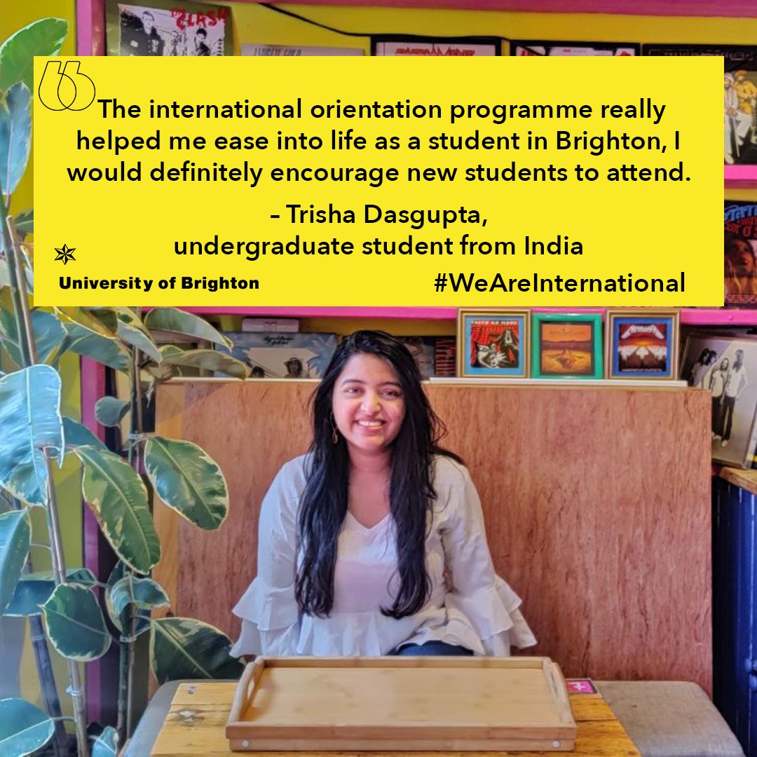 University of Brighton (@uniofbrighton) on Twitter photo Build connections and navigate your international academic journey with ease, like Trisha who found our International orientation events a real confidence boost for kickstarting her time at #Brighton 🌍#WeAreInternational <a href="/UUKIntl/">Universities UK International</a> Build connections and navigate your international academic journey with ease, like Trisha who found our International orientation events a real confidence boost for kickstarting her time at #Brighton 🌍#WeAreInternational <a href="/UUKIntl/">Universities UK International</a>