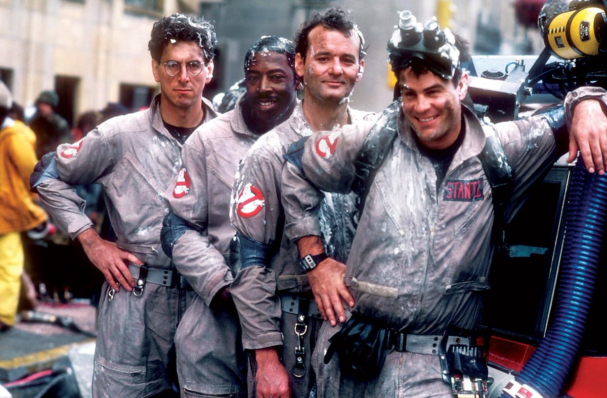 reviewwales's tweet photo. Happy Ghostbusters Day!
The world's finest paranormal comedy is 40(!) years old today.
I still remember watching it as an impressionable youngster in the Odeon in 1984, &amp; I still blame it for my lifelong preoccupation with spooks, spectres &amp; ghosts.
#Ghostbusters #GhostbustersDay https://t.co/sMJ31Q4sLq