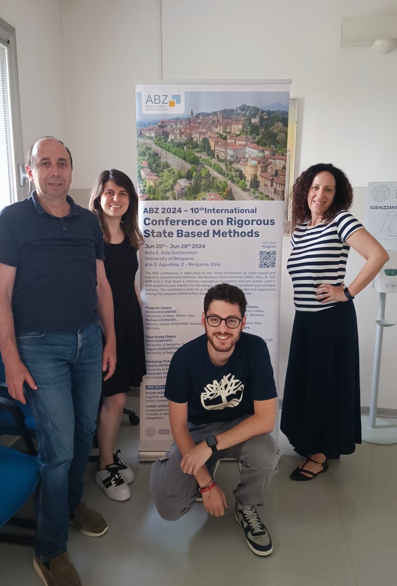 Angelo Gargantini (@angelogargantin) on Twitter photo <a href="/ABZ_Conference/">ABZ Conference</a> local organization team at work checking the roll up. <a href="/foselab/">foselab</a> <a href="/SilviaBG_IT/">Silvia Bonfanti</a> <a href="/bombandrea94/">Andrea Bombarda</a> <a href="/pscand/">Patrizia Scandurra</a> #ABZ2024 <a href="/ABZ_Conference/">ABZ Conference</a> local organization team at work checking the roll up. <a href="/foselab/">foselab</a> <a href="/SilviaBG_IT/">Silvia Bonfanti</a> <a href="/bombandrea94/">Andrea Bombarda</a> <a href="/pscand/">Patrizia Scandurra</a> #ABZ2024